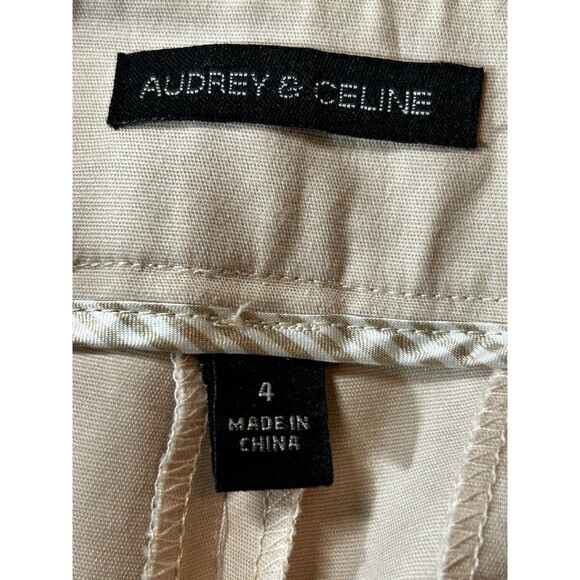 Audrey & Celine Women's Size 4 Cropped Ankle Pants Stretch - Picture 3 of 3